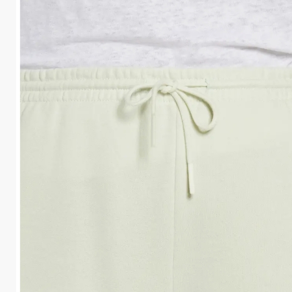 Vince Women's Cotton Fleece Drawstring Waist Cream Shorts 3X - Picture 4 of 6